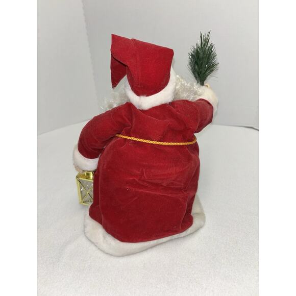 Fiber Optic 13” Santa Claus Christmas Tree Topper/Tabletop Decor Holiday Light - Picture 13 of 14